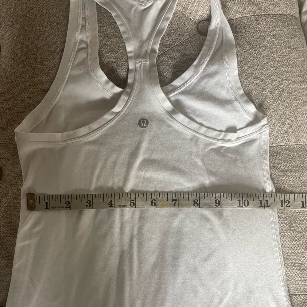White  Lululemon racerback tank